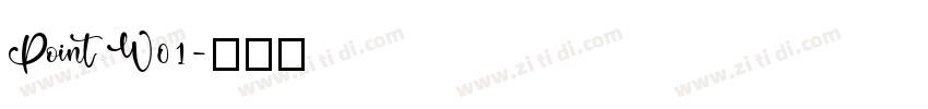 Point W01字体转换